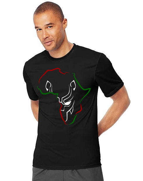 Afro Panther Black Multi-color-Unisex-T - Image 2