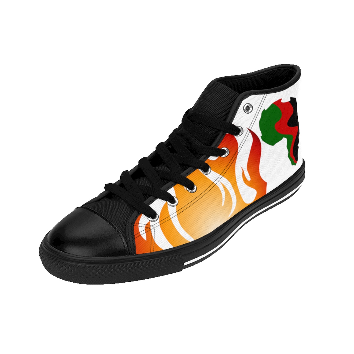 African Litt Men's High-top Sneakers - Image 3
