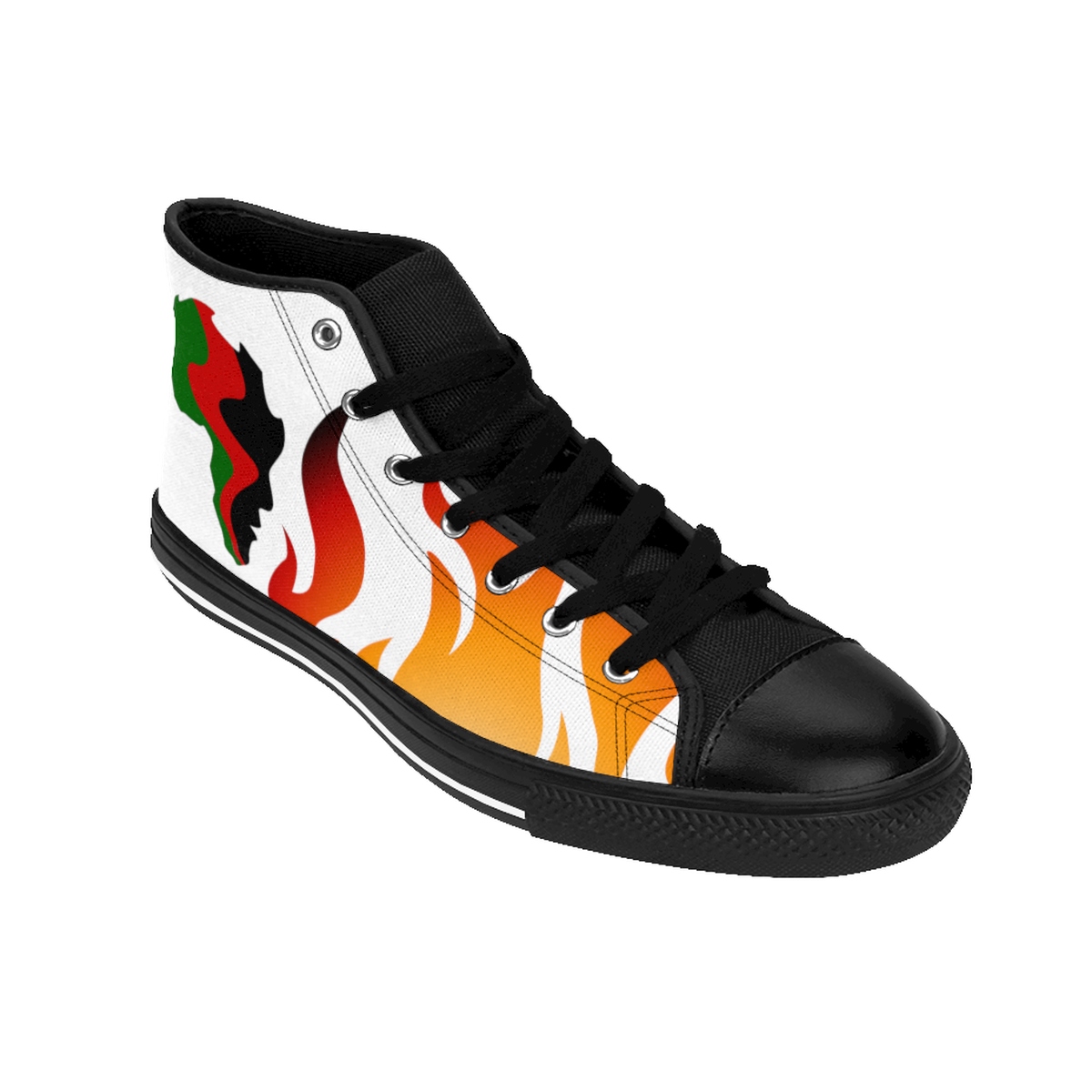 African Litt Men's High-top Sneakers - Image 5