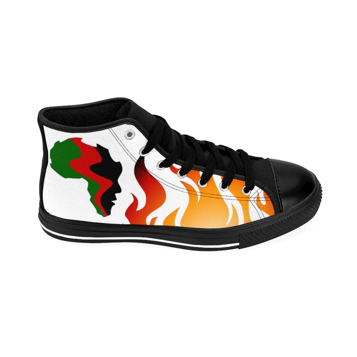 African Litt Women's High-top Sneakers - Image 4