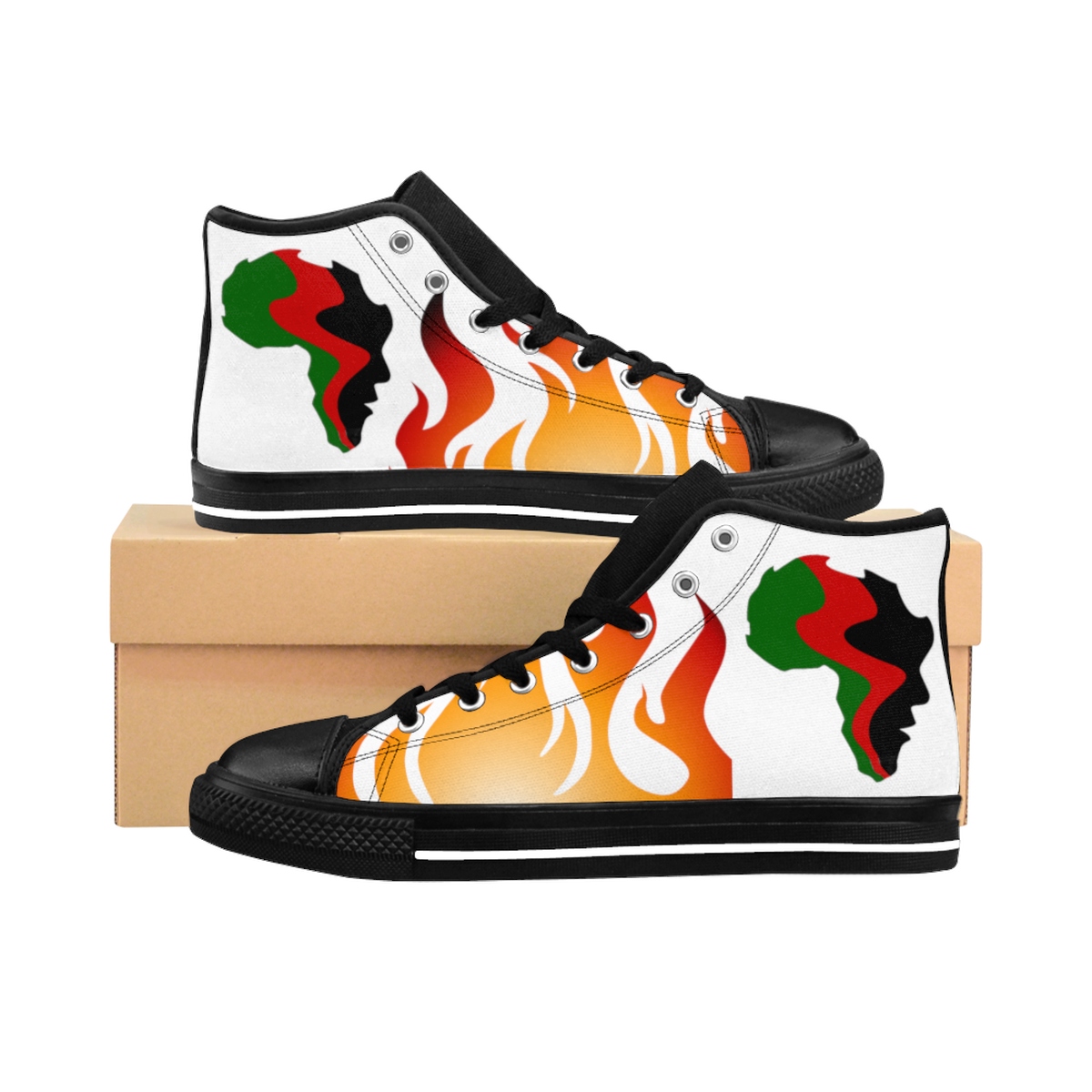 African Litt Women's High-top Sneakers