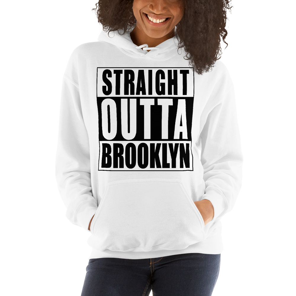 Straight OUTTA Brooklyn Unisex Hoodie - Image 2