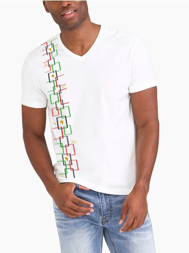 RBG-Afro-Pattern-2-Men's T-shirt
