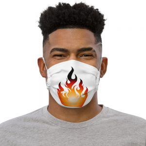 Premium Fire print face mask